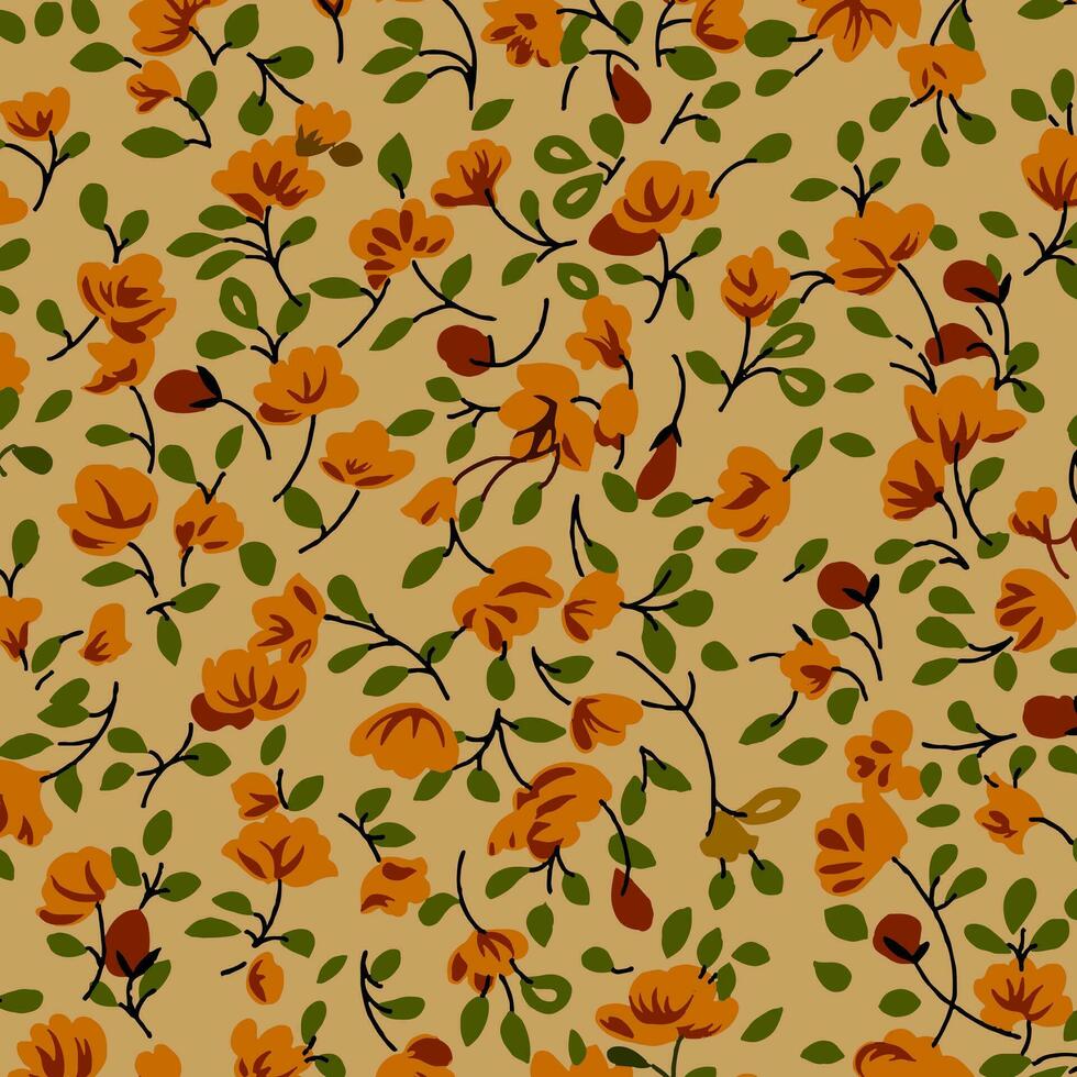 floral abstract pattern suitable for textile and printing needs vector