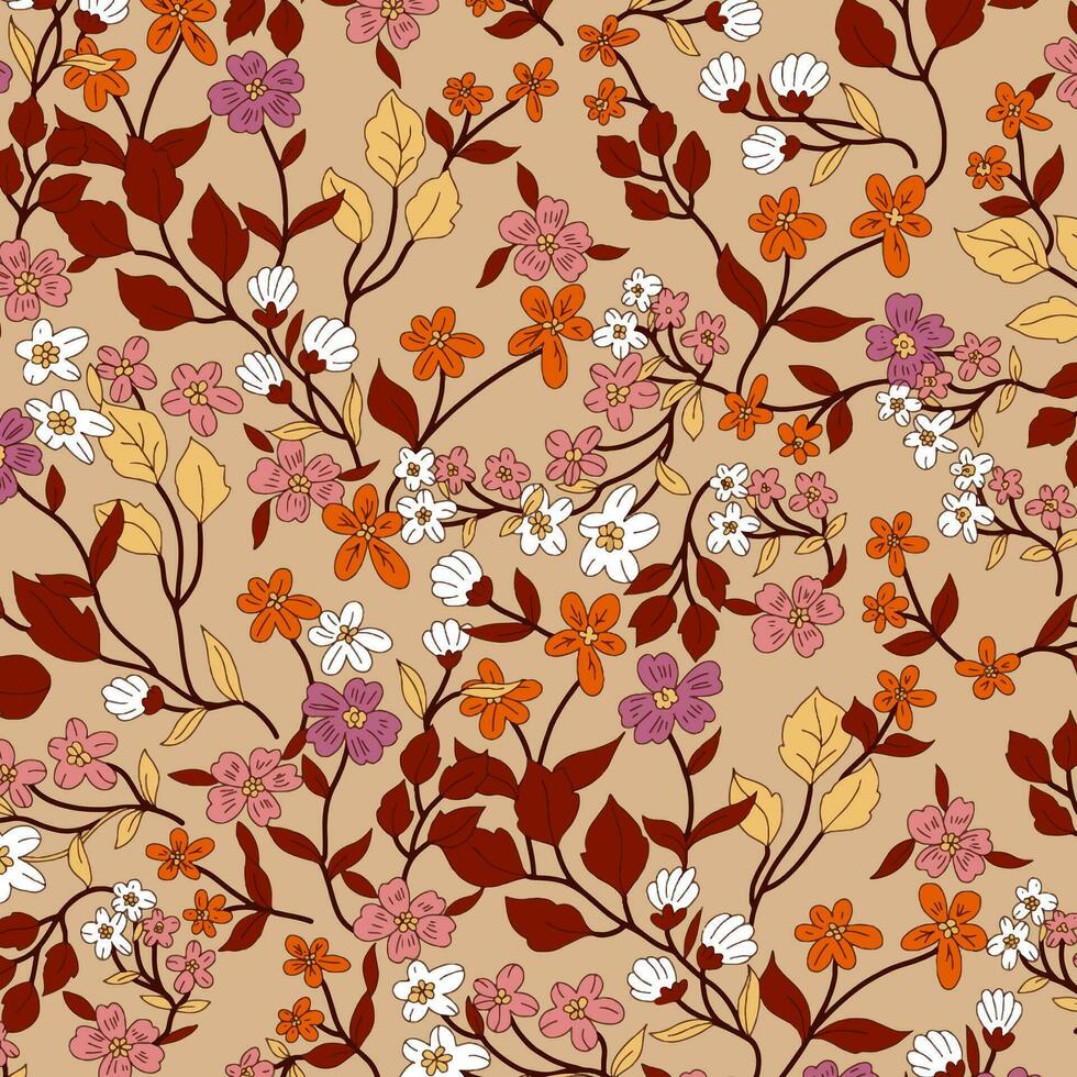 floral abstract pattern suitable for textile and printing needs vector