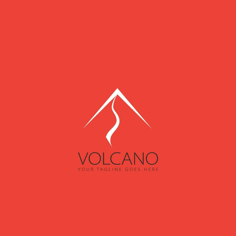 volcano logo vector