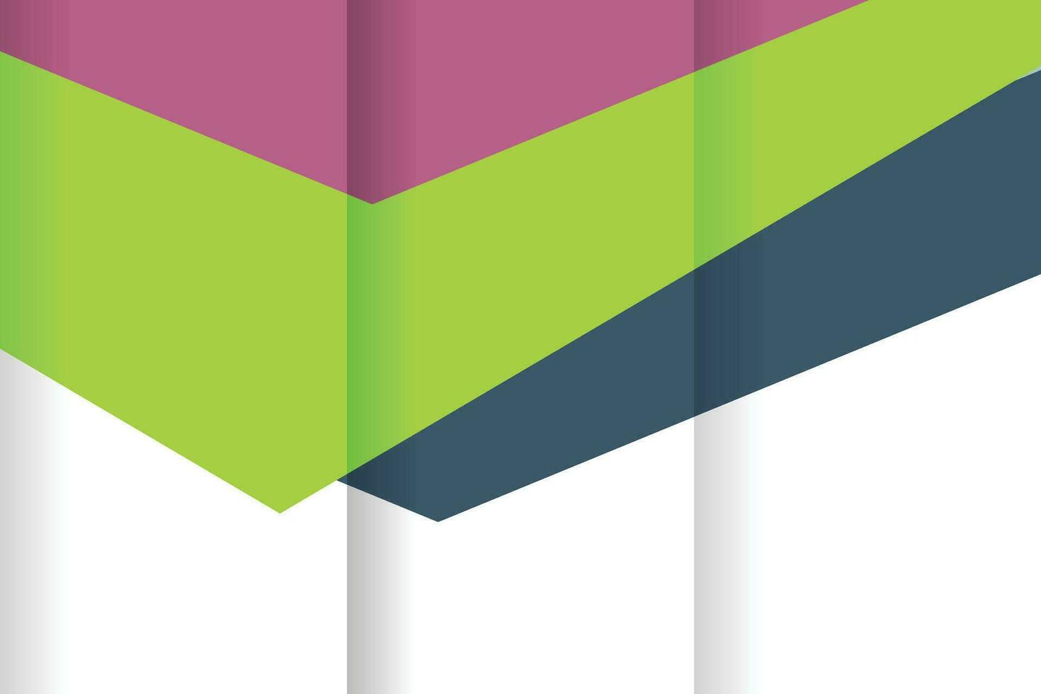 tri fold brochure design with space vector