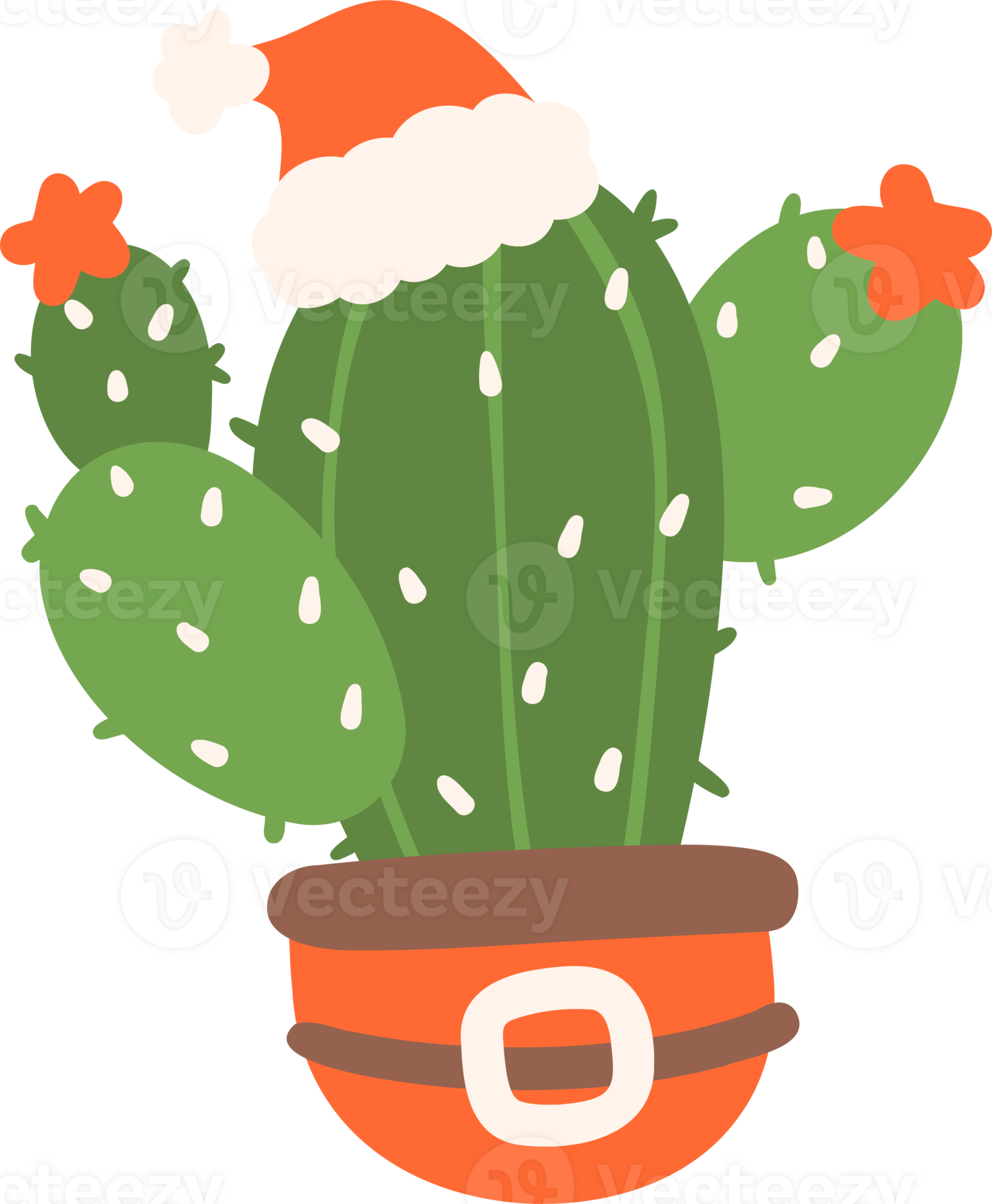 christmas-cactus-cowboy-cartoon-drawing-33136341-png