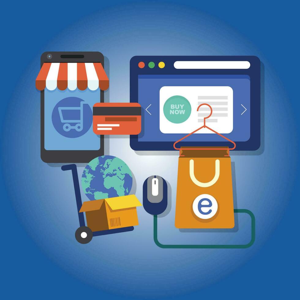 SEO Tool For Ecommerce Business vector