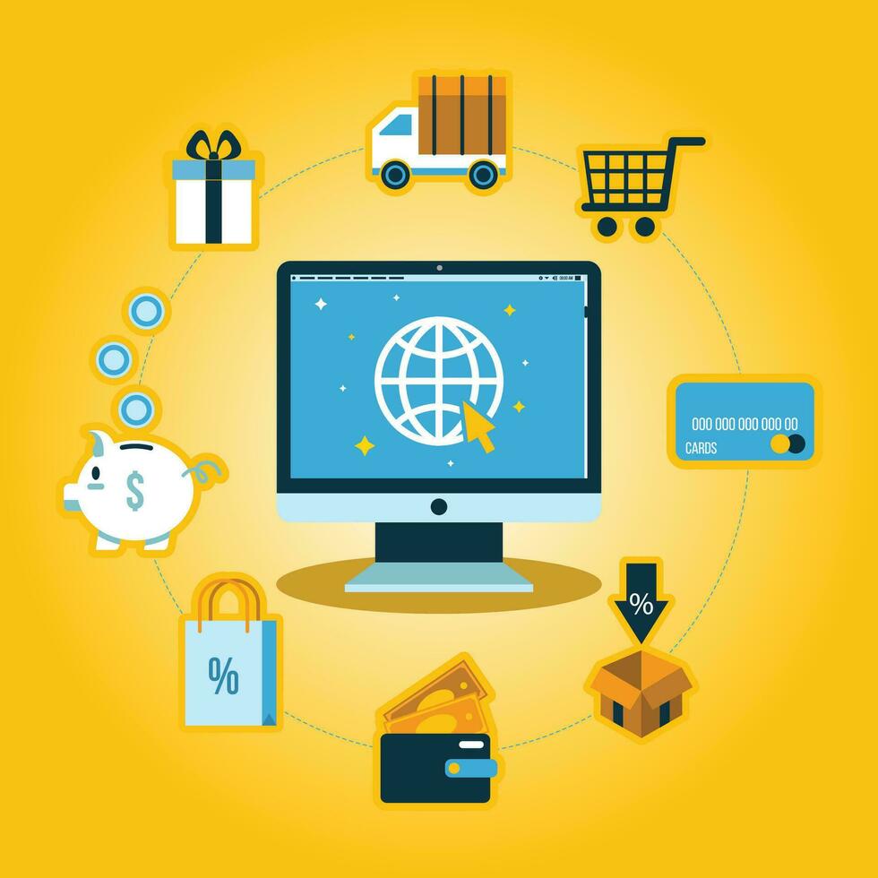 Expand Your eCommerce Business - 1 vector