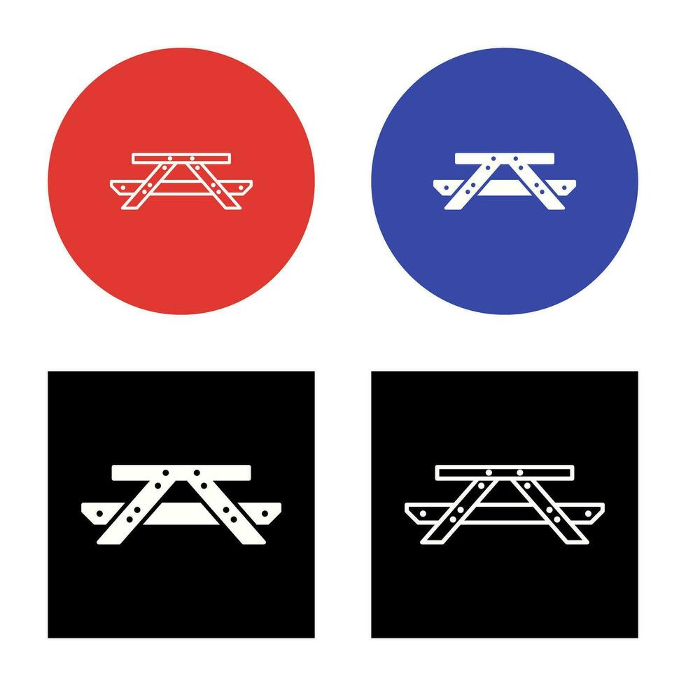 Picnic of Table Vector Icon