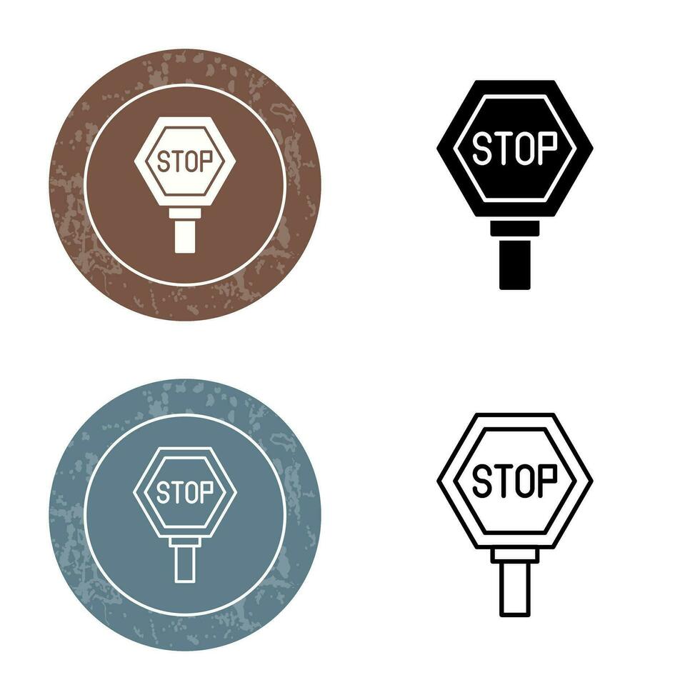 Stop Sign Vector Icon