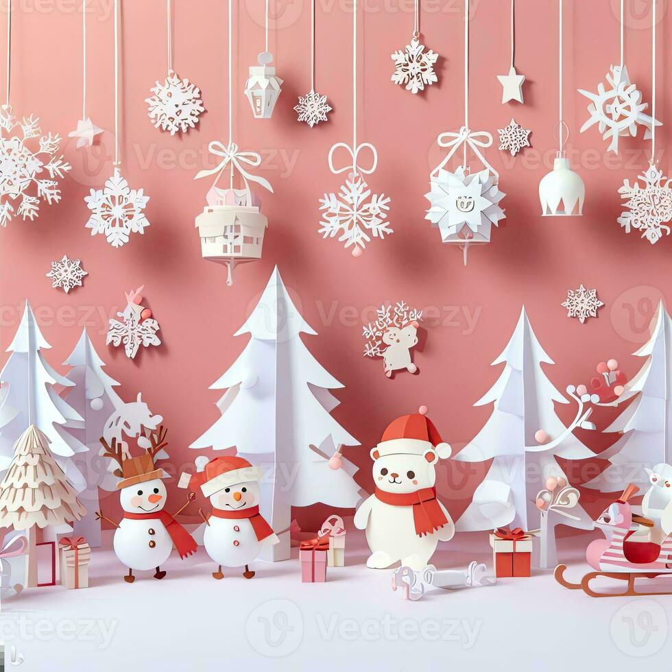 Enchanting Yuletide - Whimsical Papercraft Creations Bring Christmas Magic to Life photo