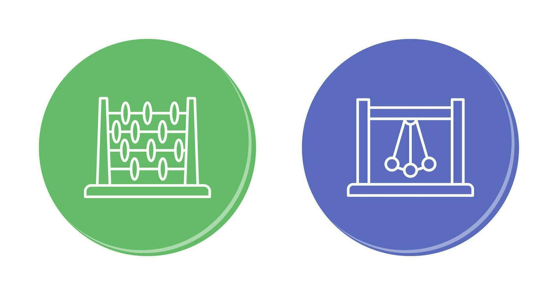 Abacus and Pendulum Icon vector