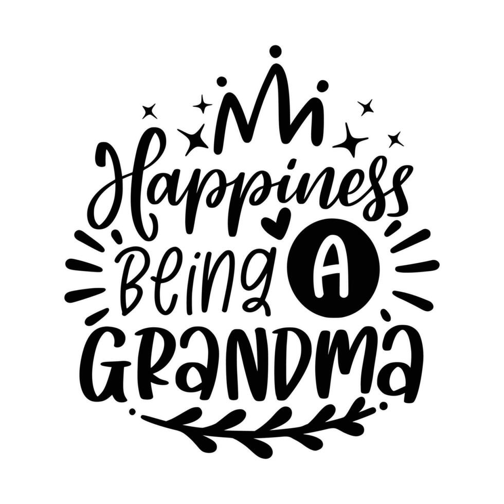 Grandparent Lettering Quotes. Best for your goods like t-shirt design, mug, pillow, poster and other. vector
