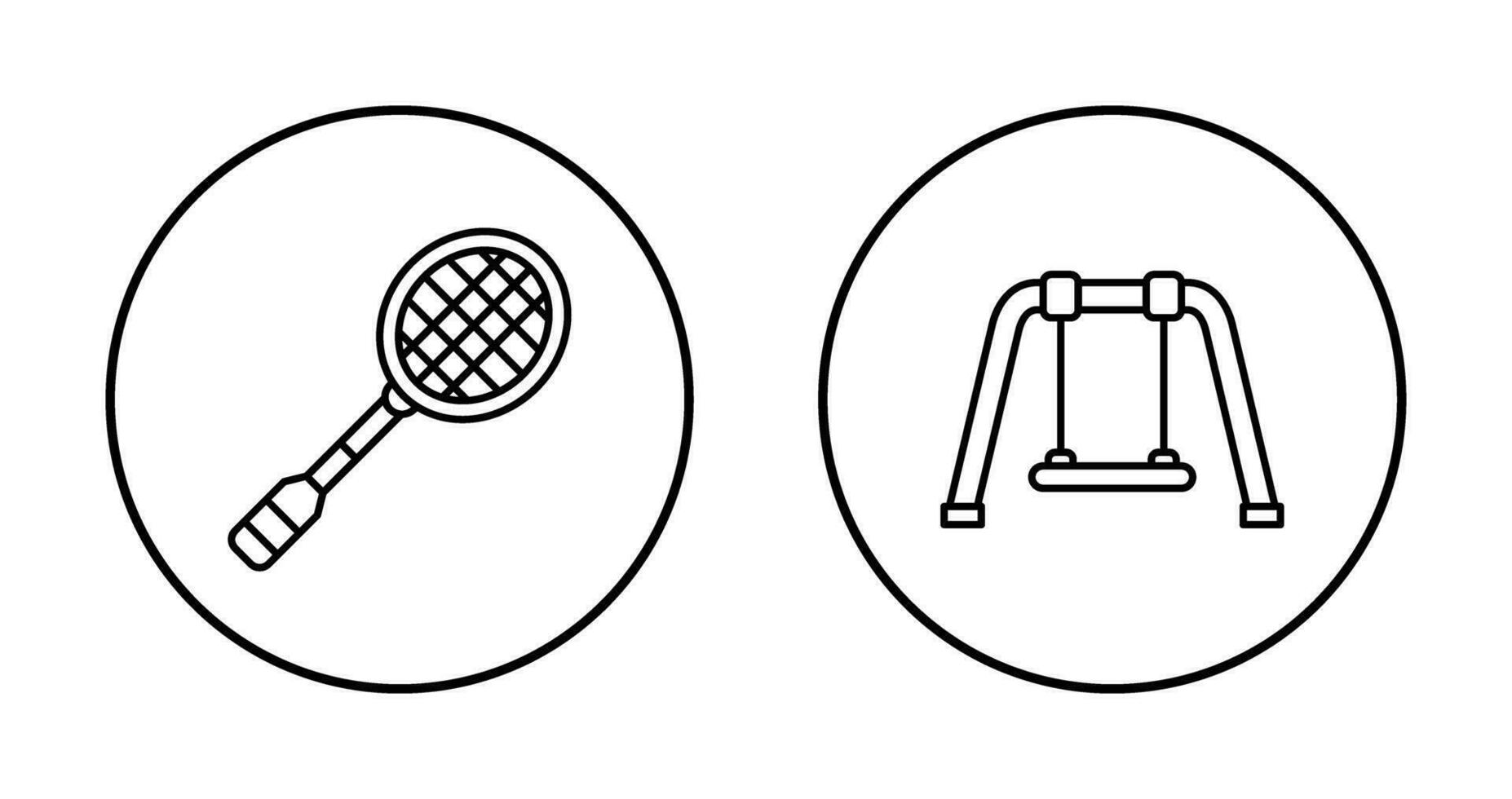 Racket and Swing Icon vector