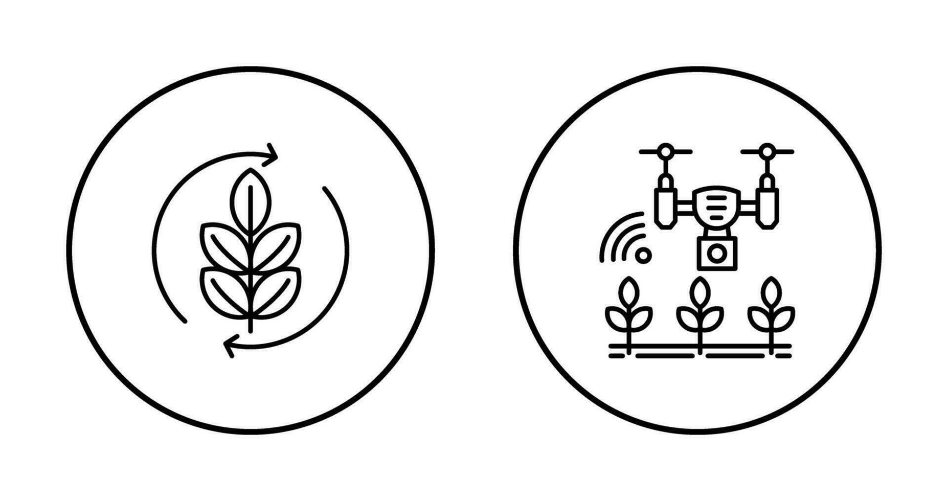 Agronomy and Smart Farm Icon vector