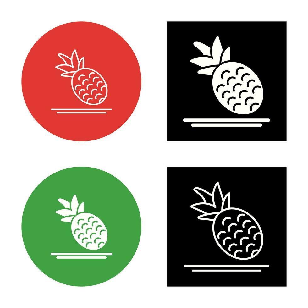 icono de vector de piña