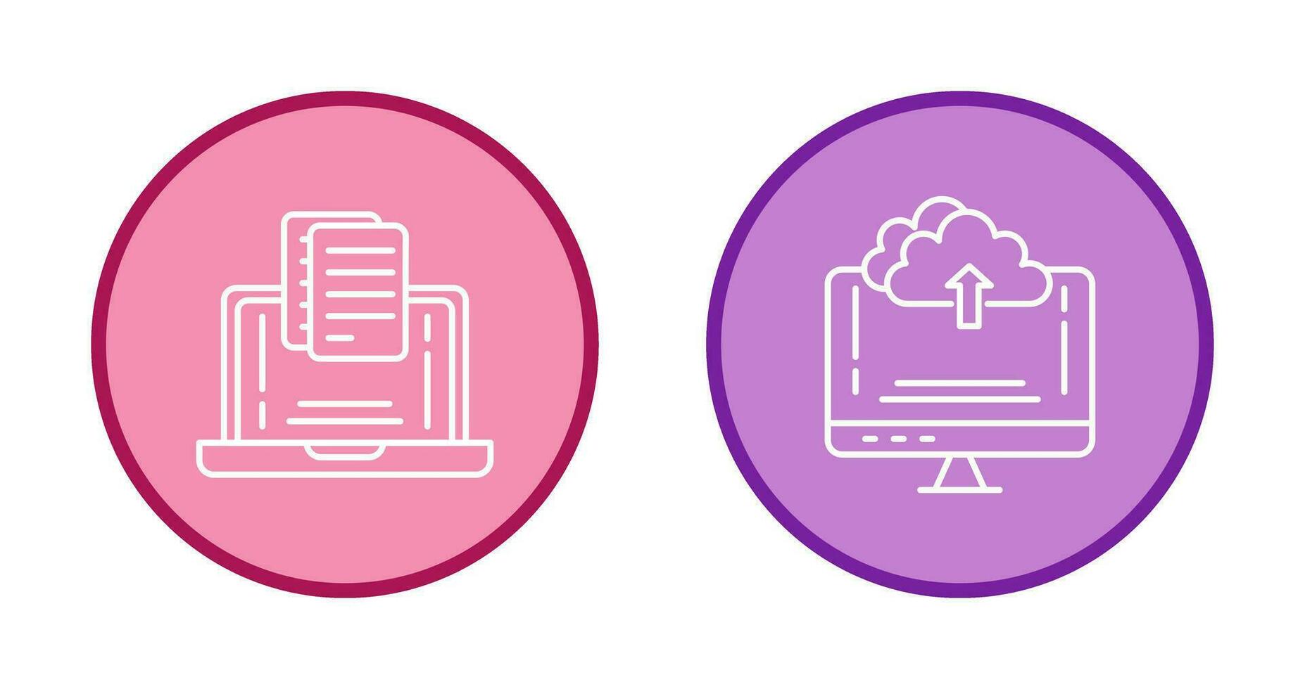Document and Upload Icon vector