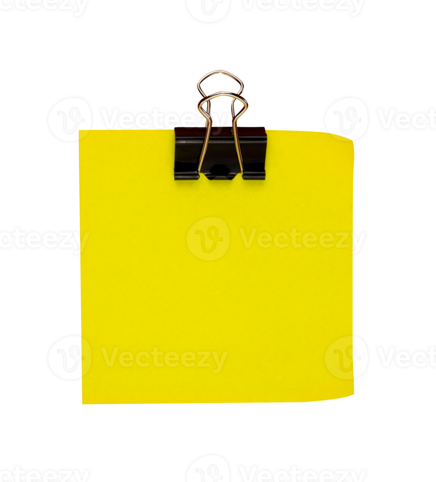 yellow paper with clip png