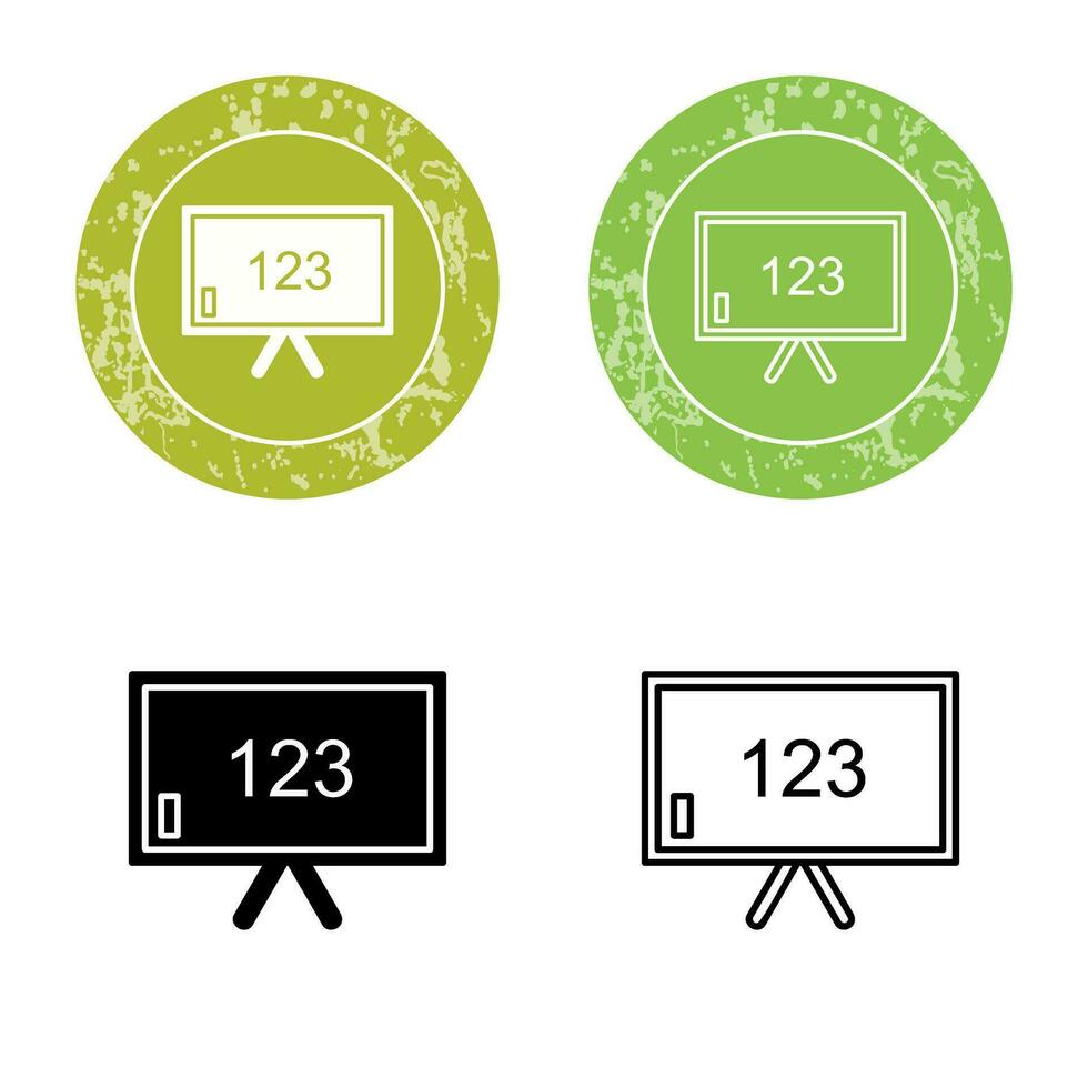 Unique Classroom Board Vector Icon