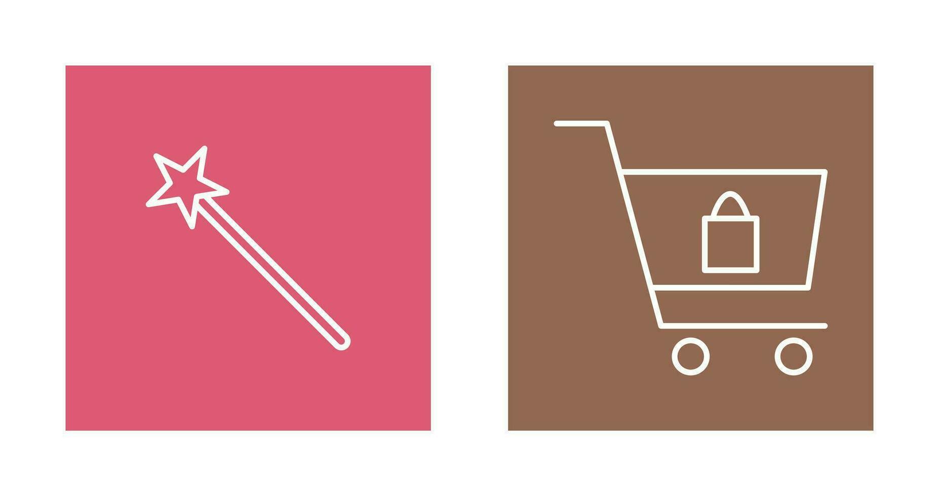 magic and shopping  Icon vector