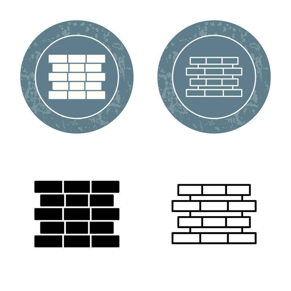 Unique Bricks Vector Icon