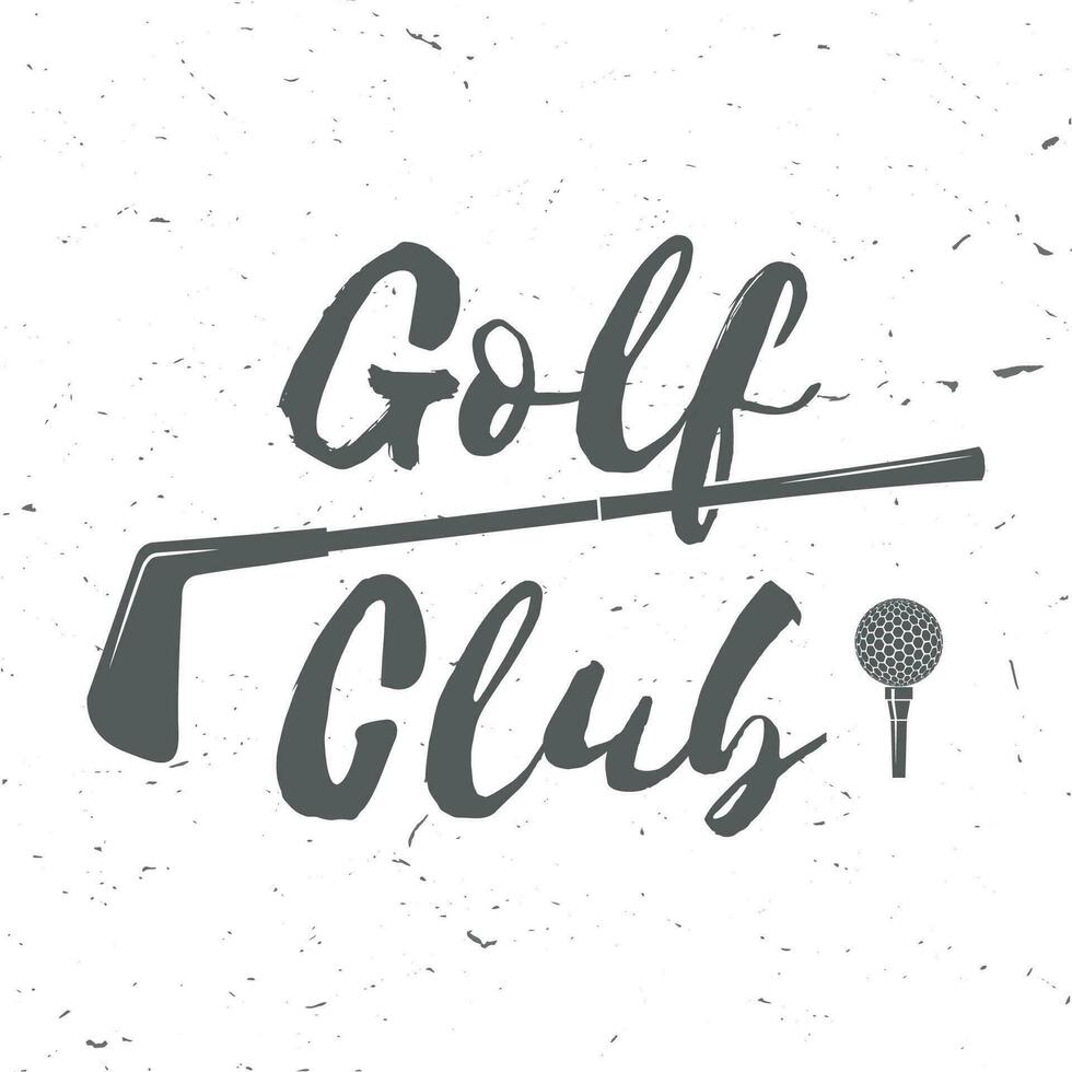 Golf club concept vector