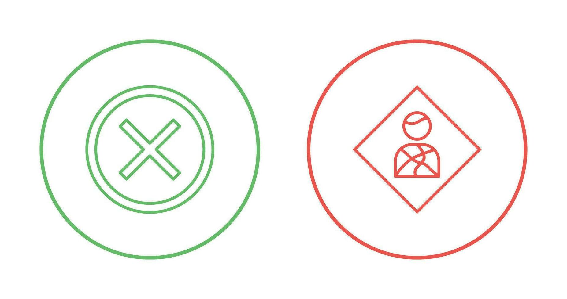 Do Not Cross And Health hazard  Icon vector