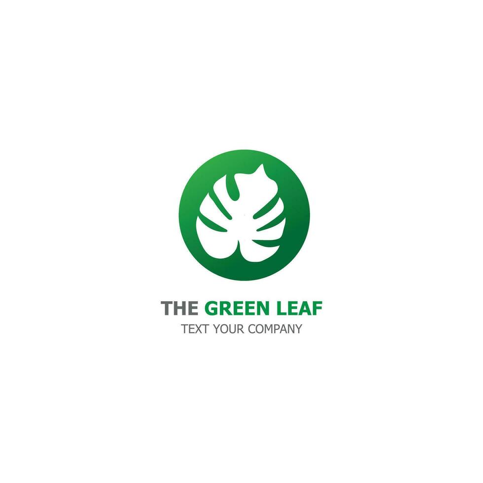 leaf nature logo icon design template flat vector illustration