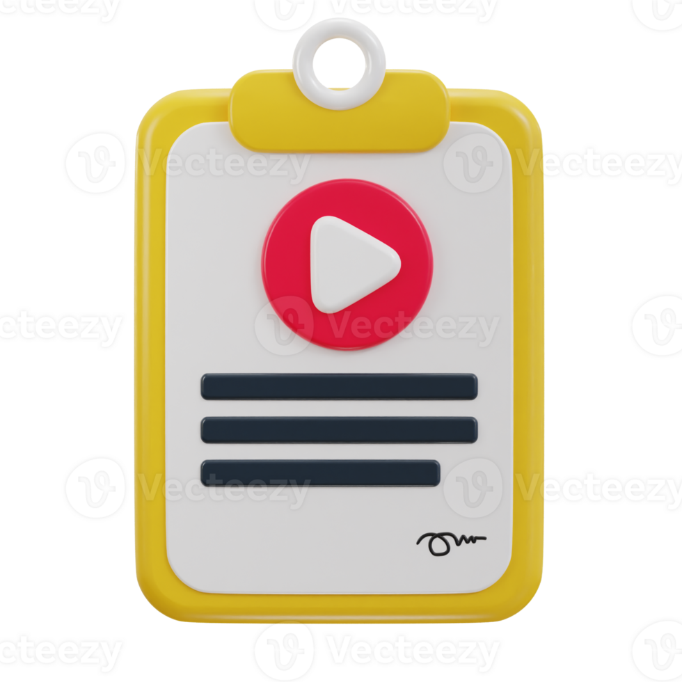 Clipboard with media agreement icon png