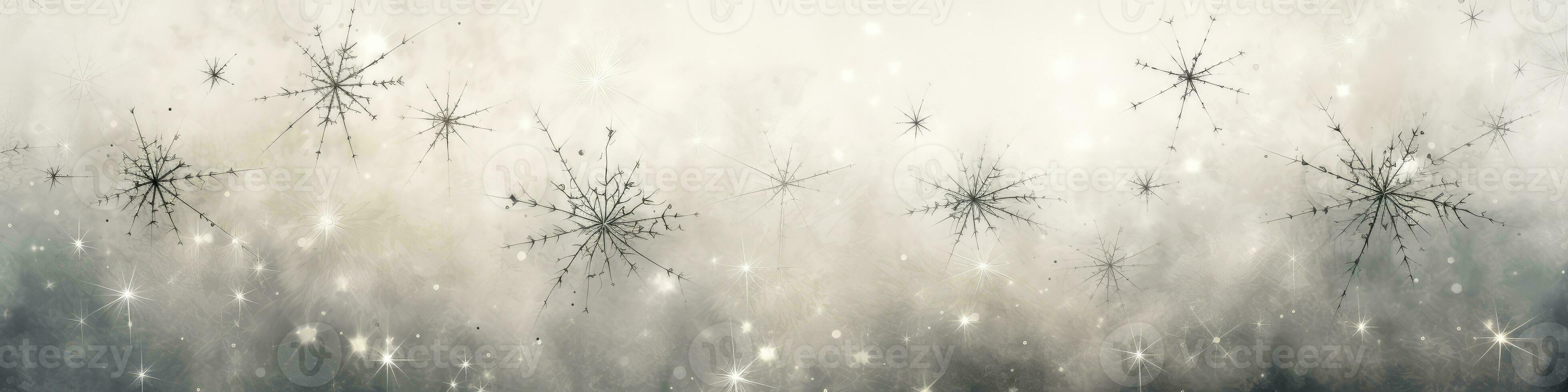 Grunge grey winter frozen background with snowflakes. Generative AI photo