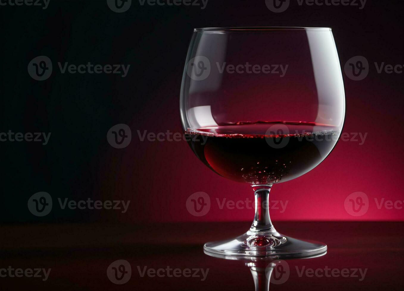 Photo of the glass with red wine AI Generative