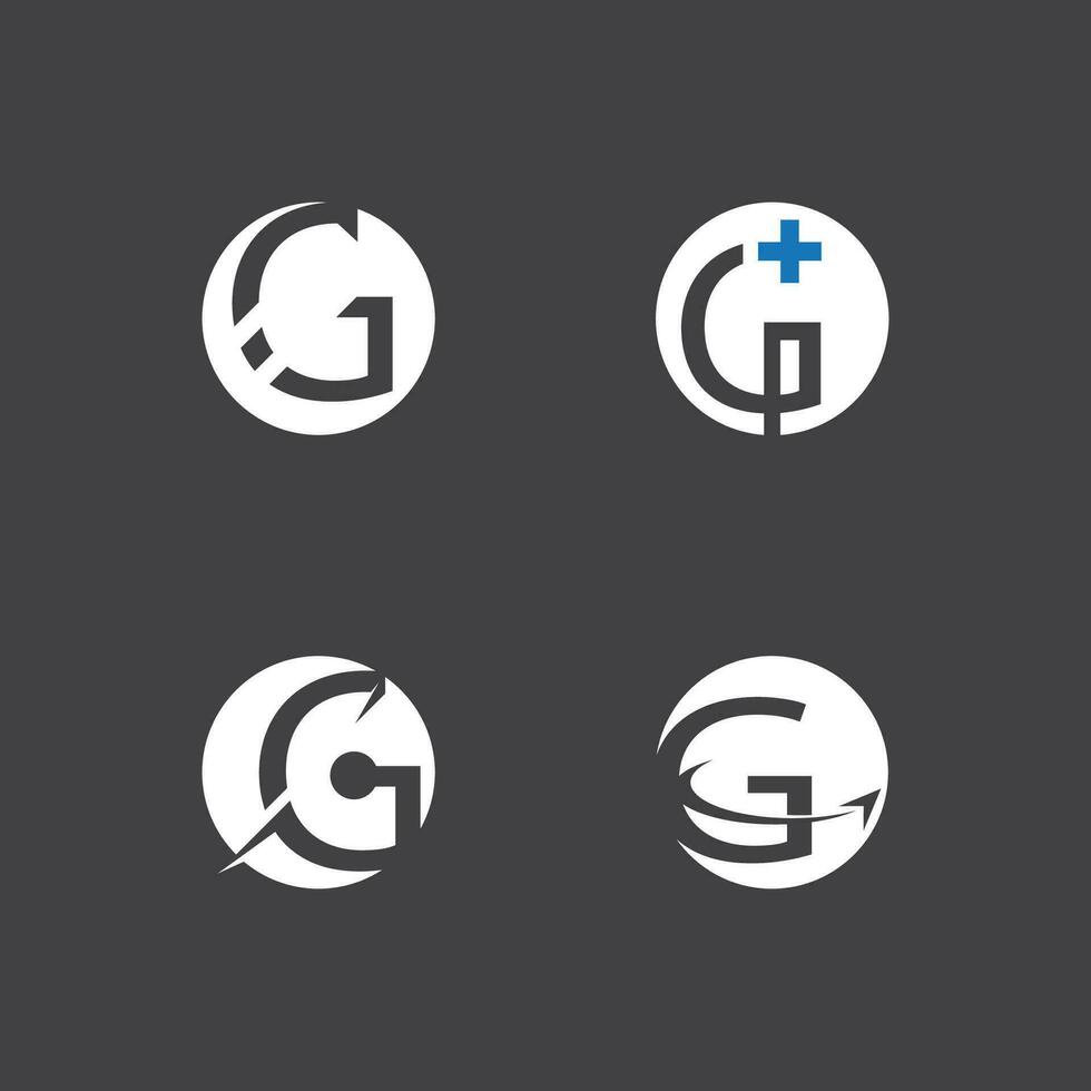 Letter G Art Icon And Symbol Template vector