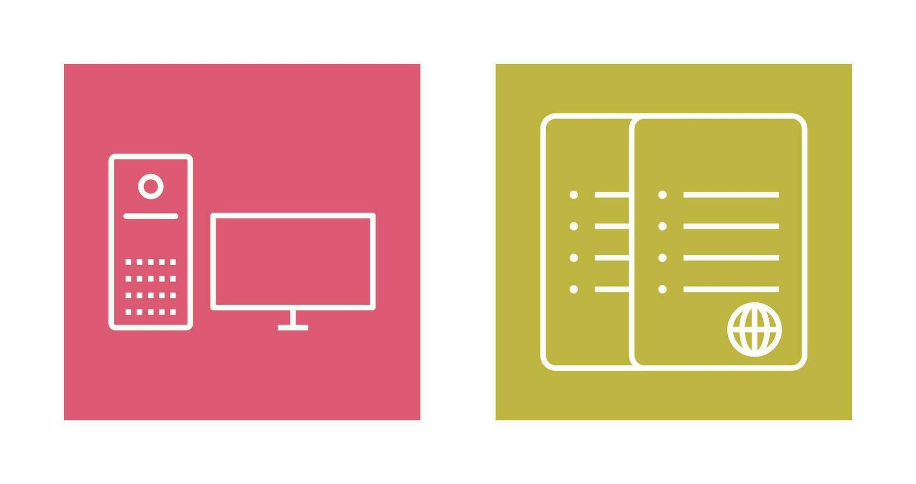 computer and corrupted data  Icon vector
