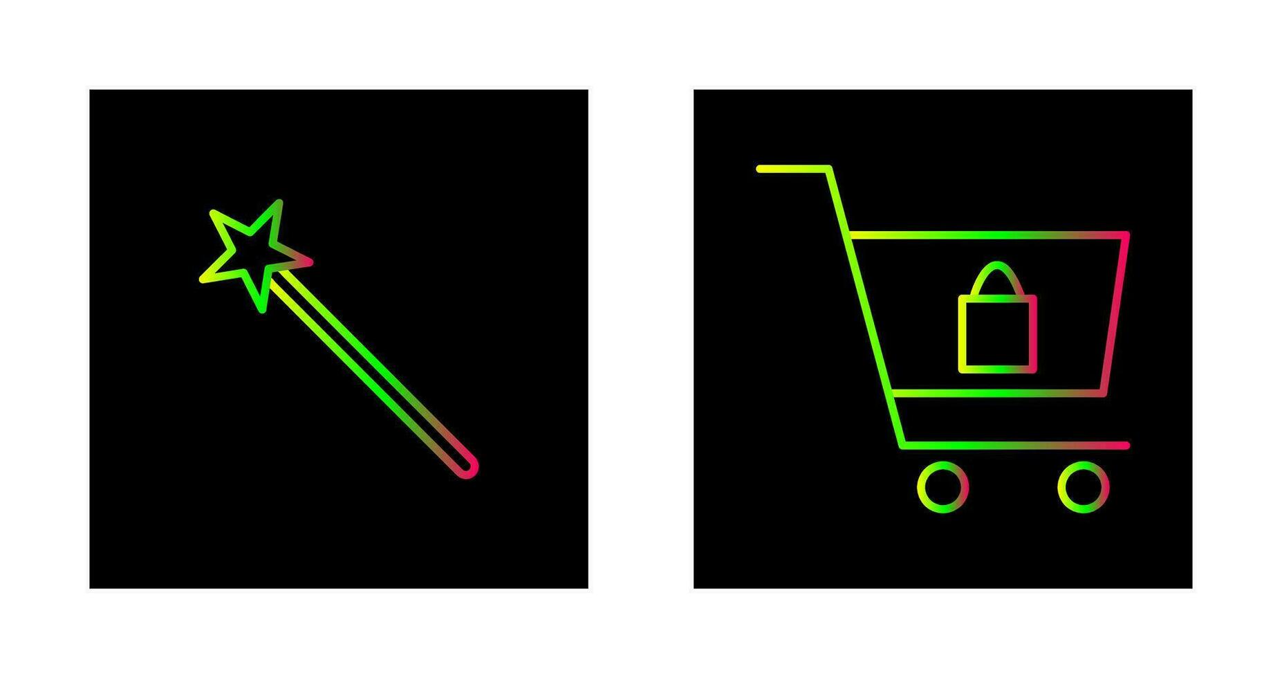 magic and shopping  Icon vector