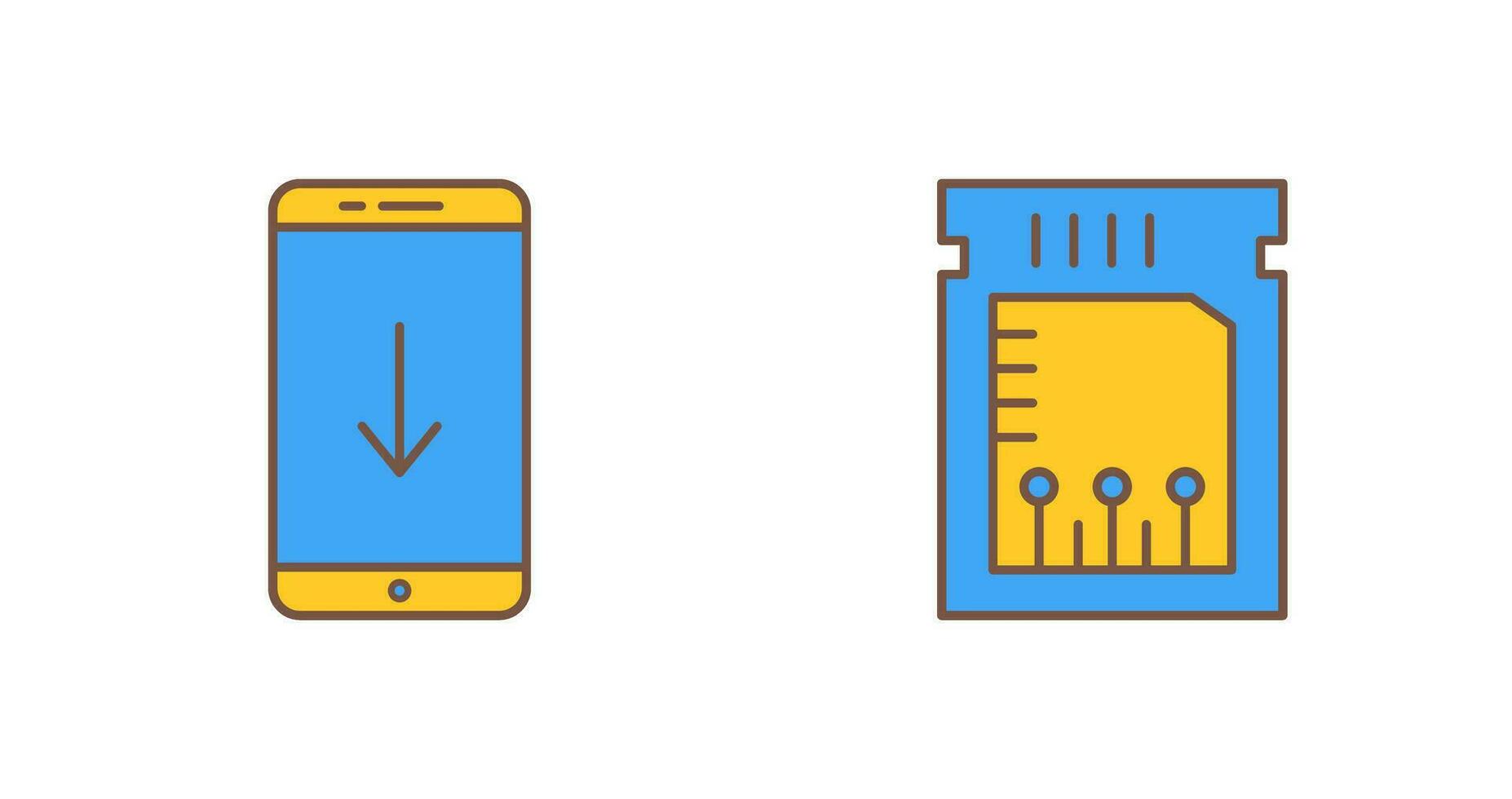 download and chip Icon vector