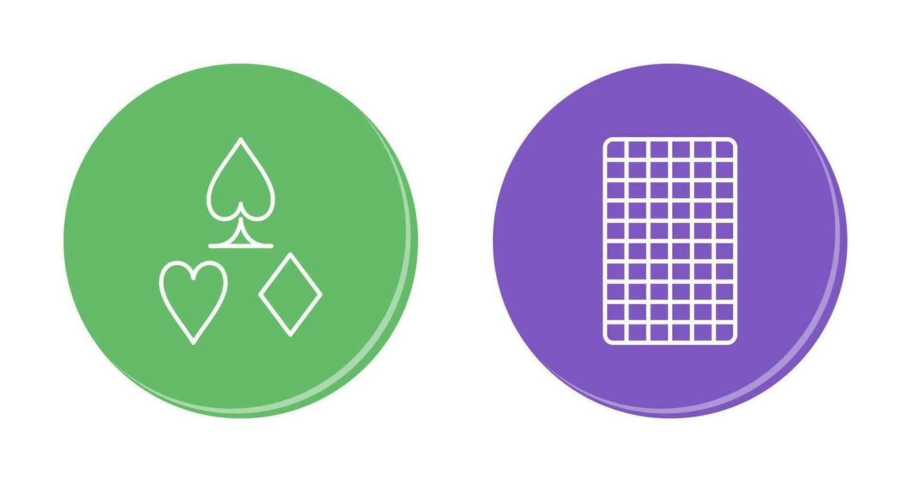 card suits and card backward Icon vector