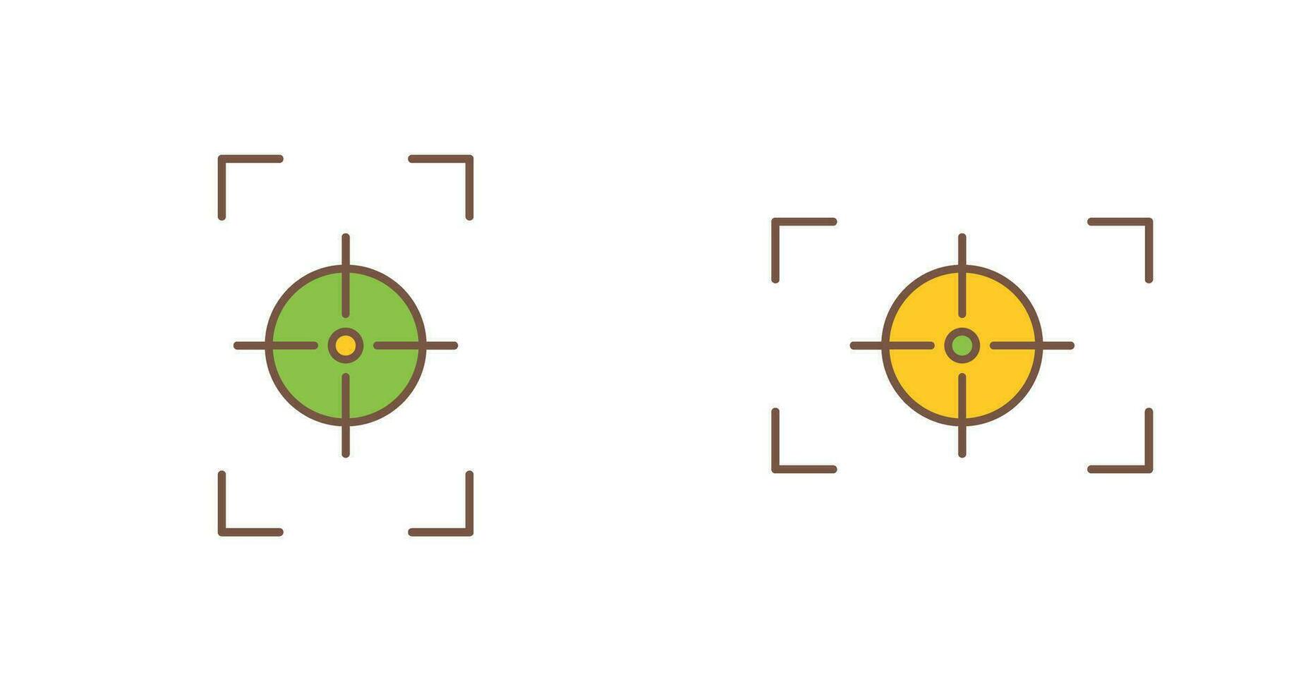 focus vertical and focus horizontal Icon vector