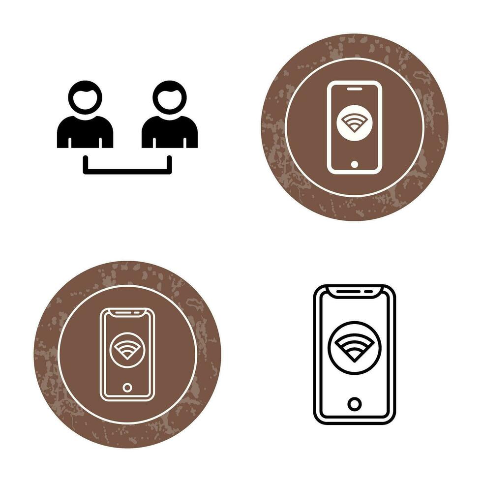 Connected Users Vector Icon