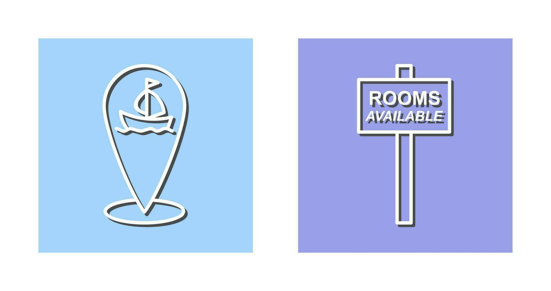 shipping location and room Icon vector