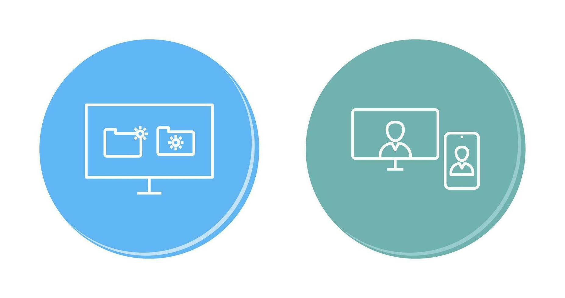 video call and corrupted data Icon vector