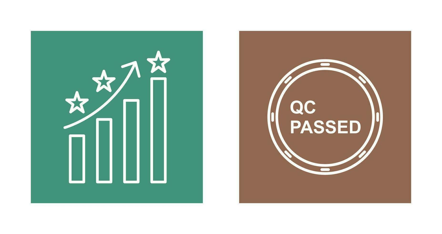 Reputation Management and QC Passed Icon vector