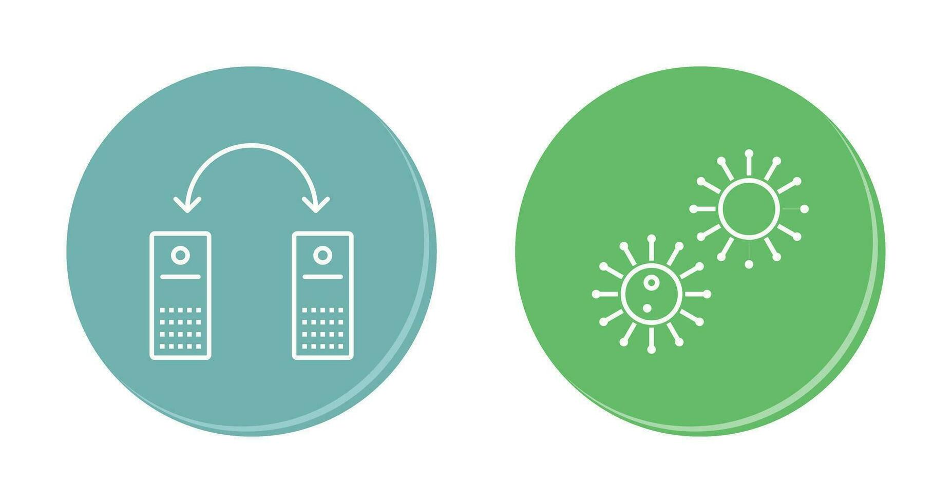 virus and network files  Icon vector