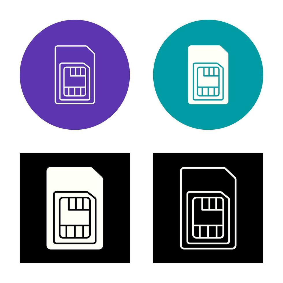 Sim Card Vector Icon