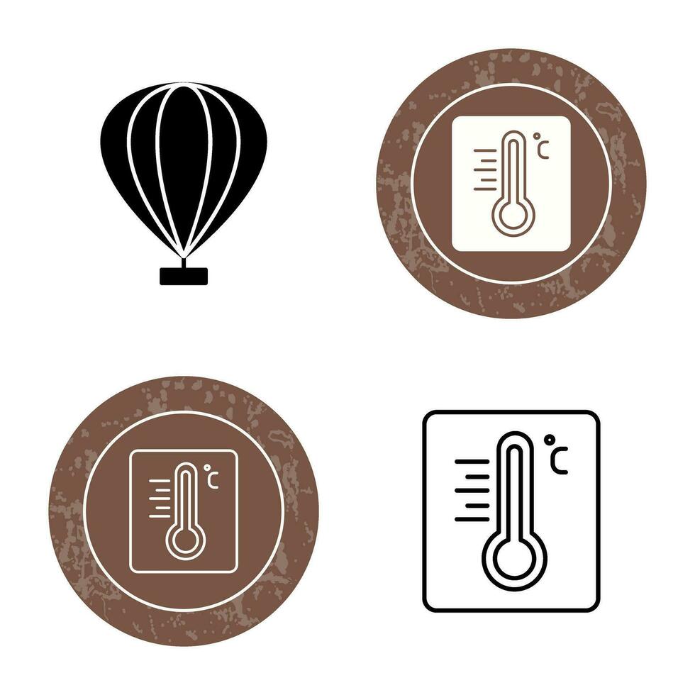 icono de vector de globo de aire caliente