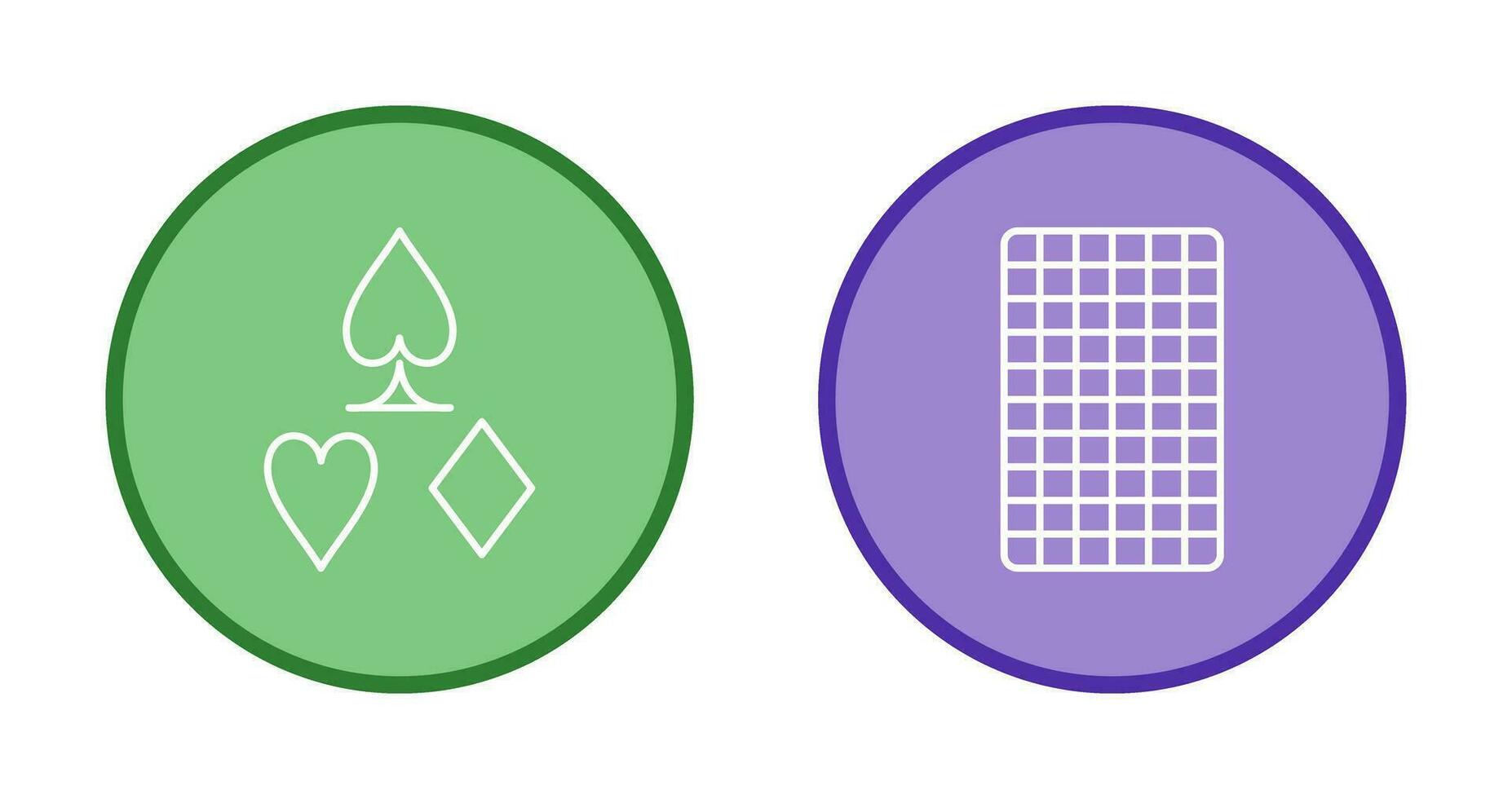 card suits and card backward Icon vector