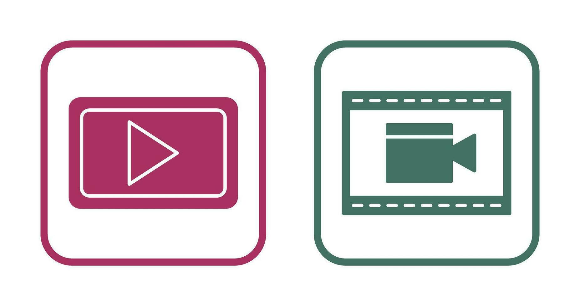 Video Communication and Video and Animation Icon vector
