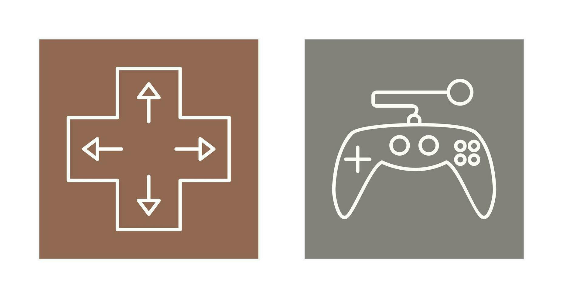 dirección llave y juego de azar controlar icono vector