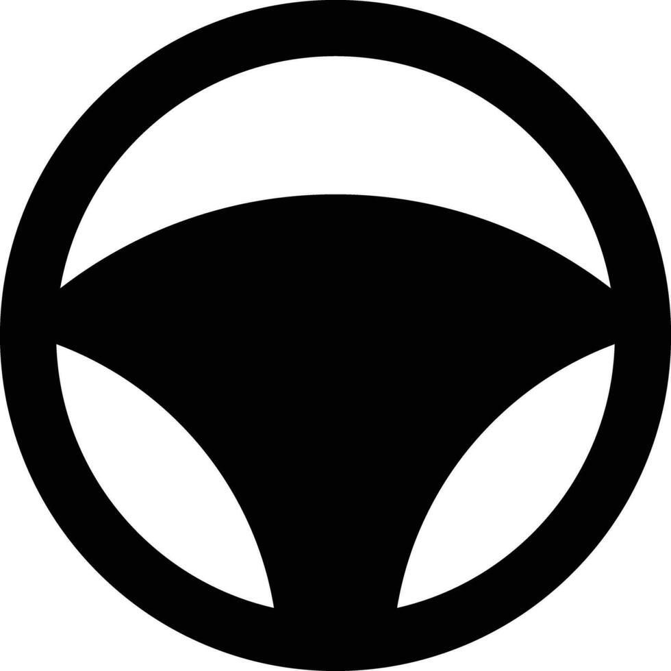 Car steering wheel icon vector in trendy style
