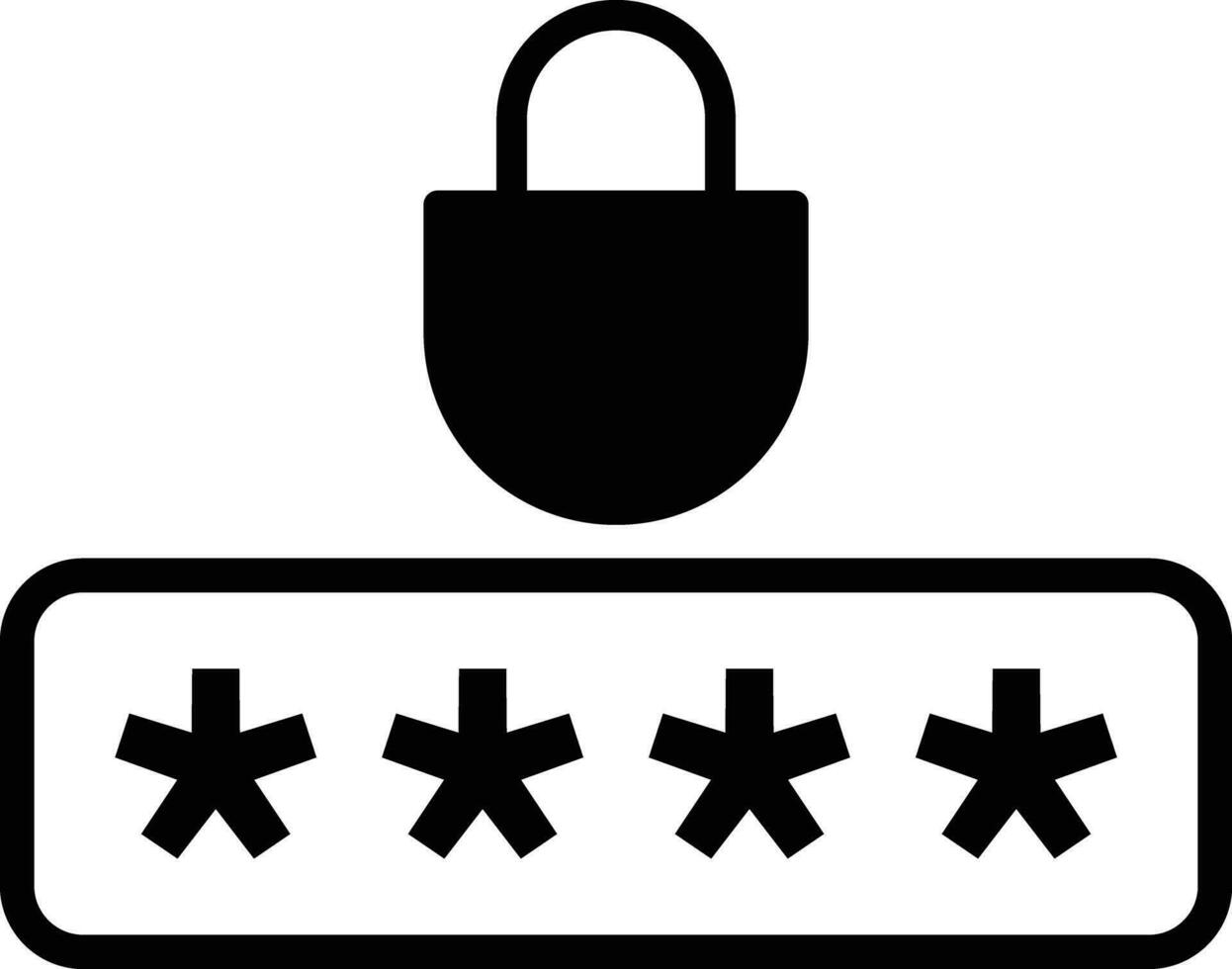 Password icon . Secure password icon vector . Pin code icon