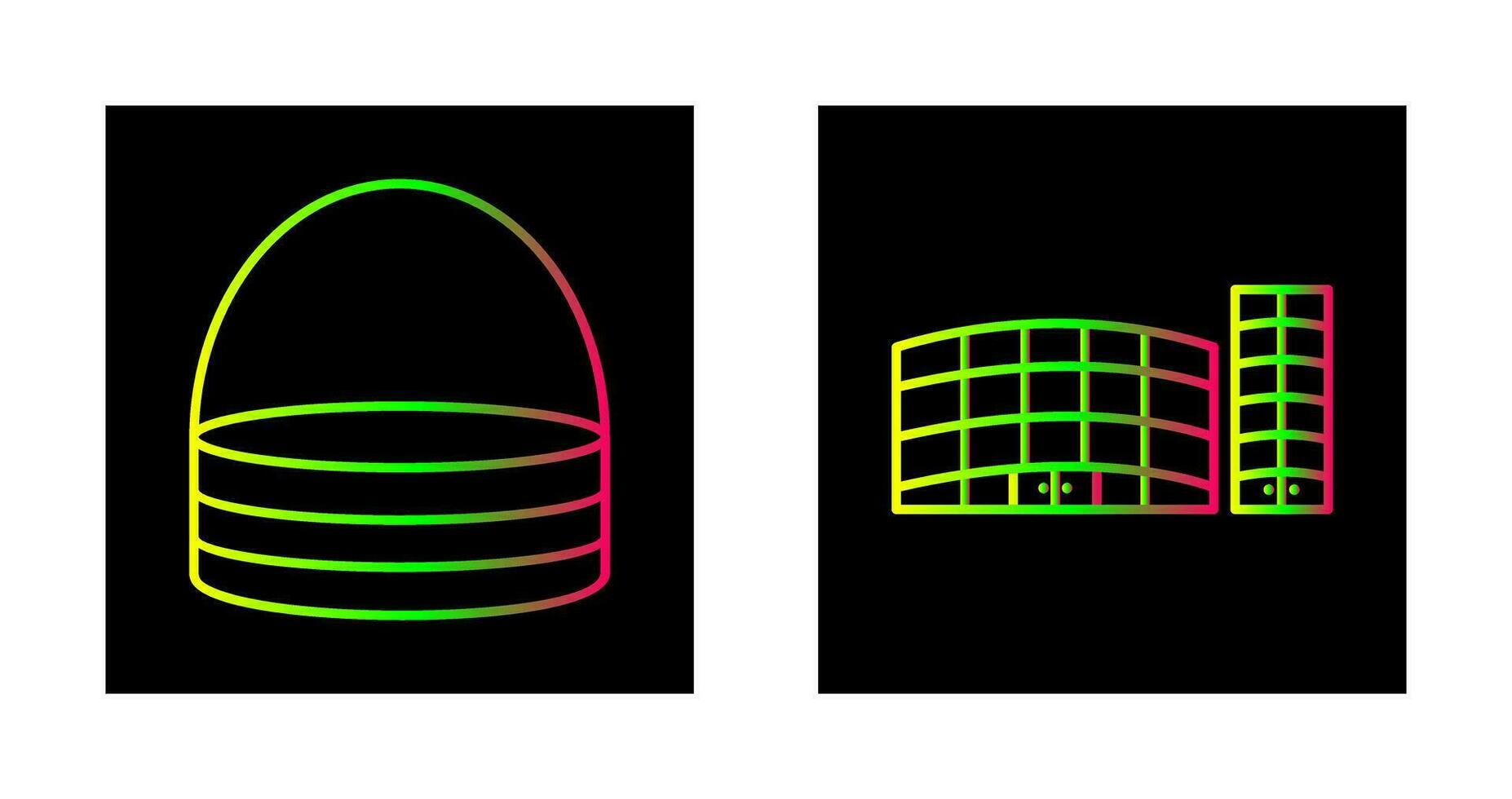 basket and shopping mall Icon vector