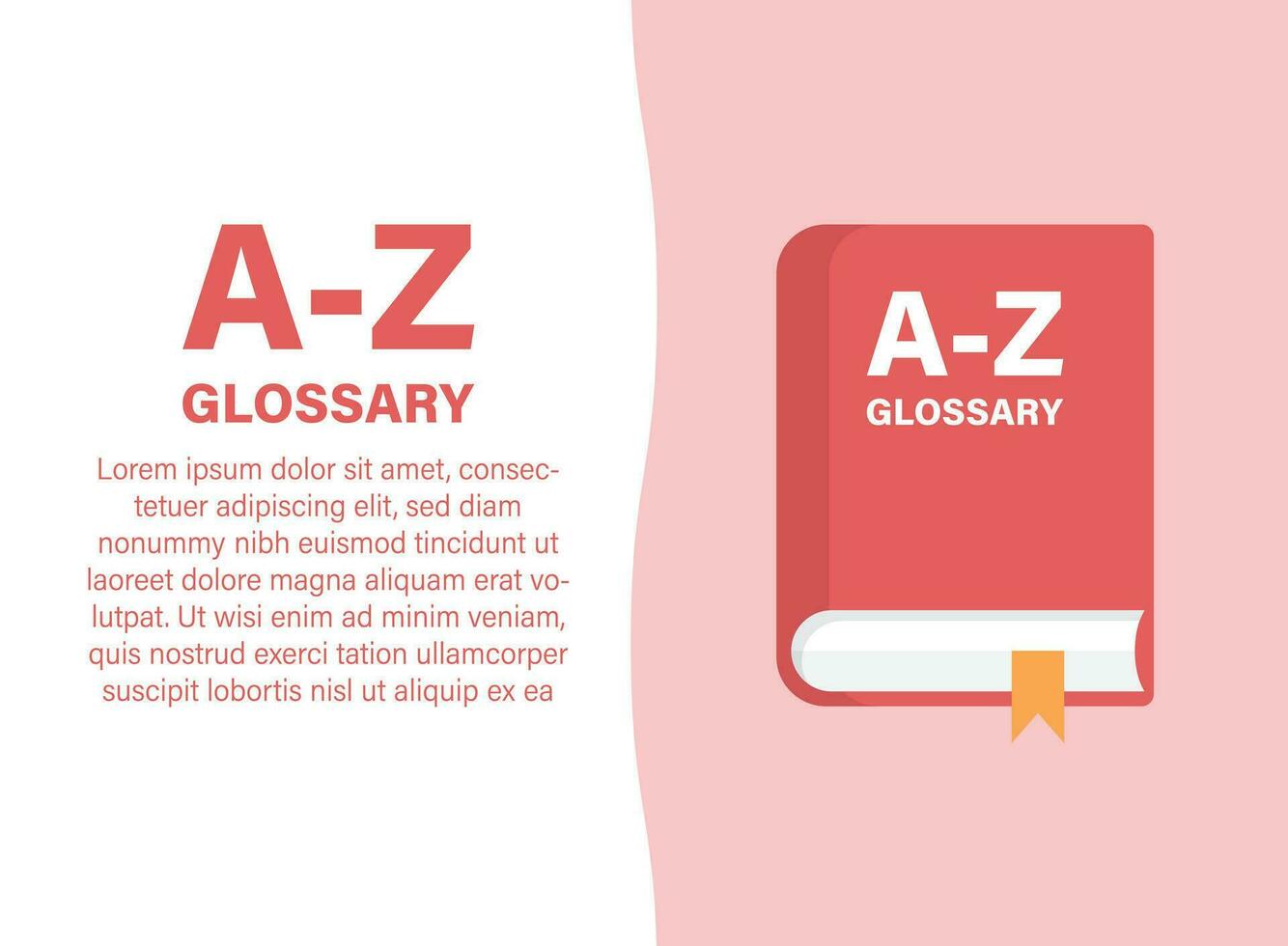 glosario libro icono en plano estilo. guía enciclopedia vector ilustración en aislado antecedentes. Arizona cuaderno firmar negocio concepto.