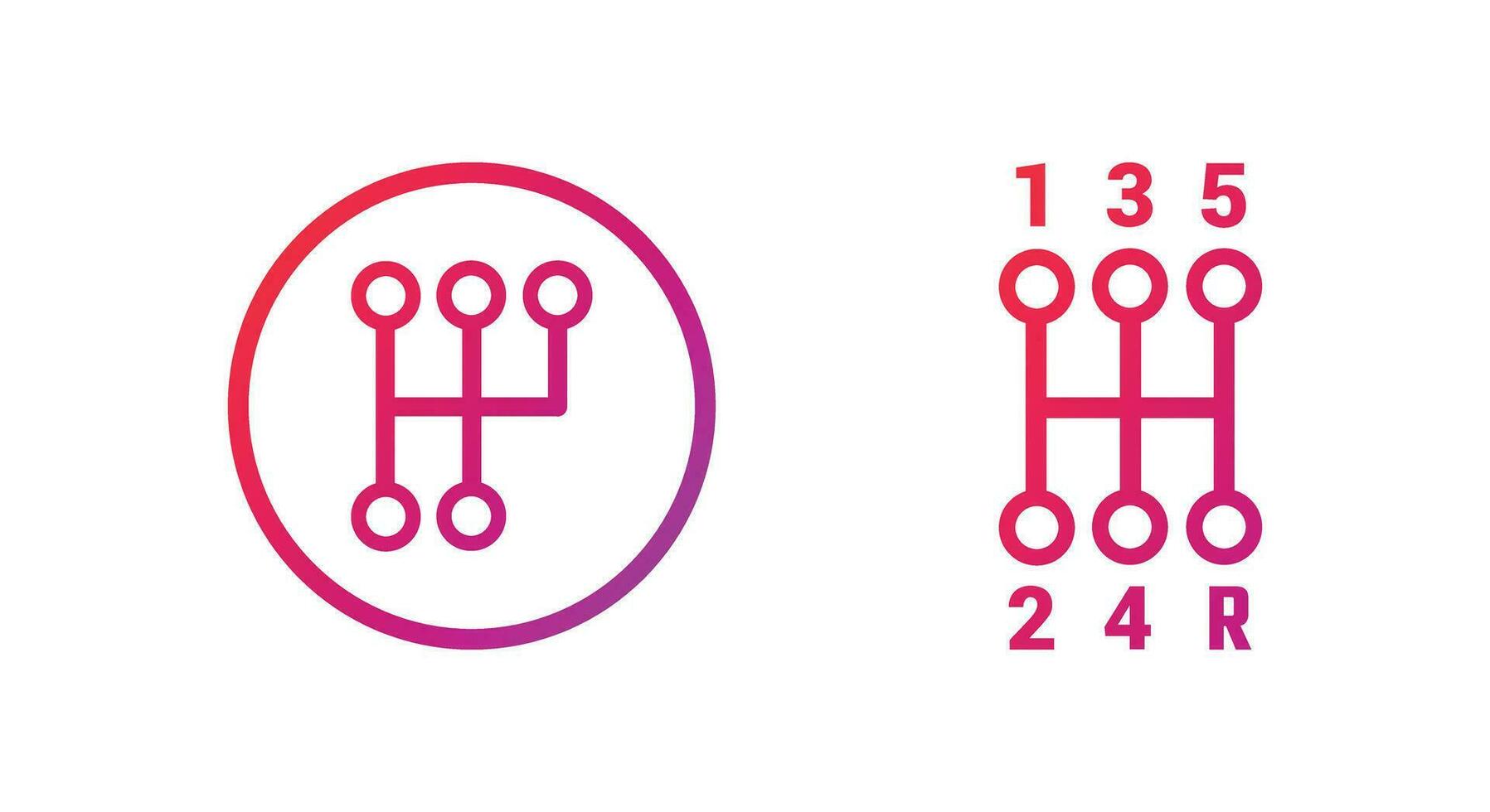 Gear box Icon. Gear box Gradient Icon Symbol Vector Illustration