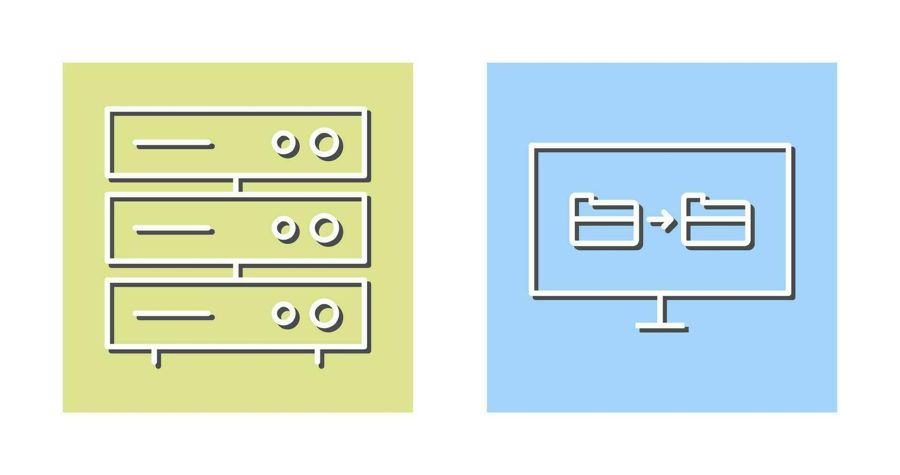 server network and File sharing  Icon vector