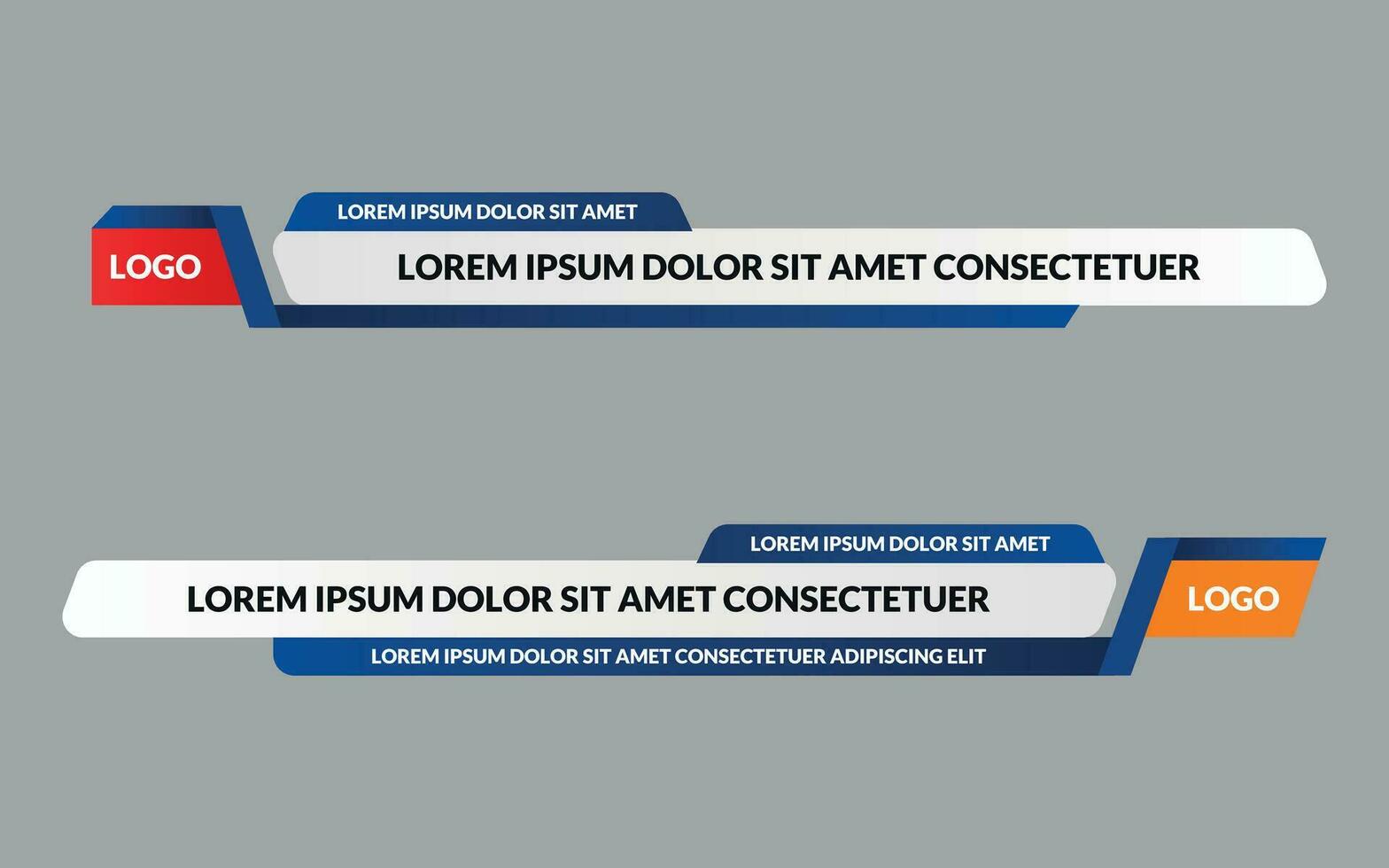 News lower third vector design.Set banner and lower third for news and live. bottom third for broadcast and online media