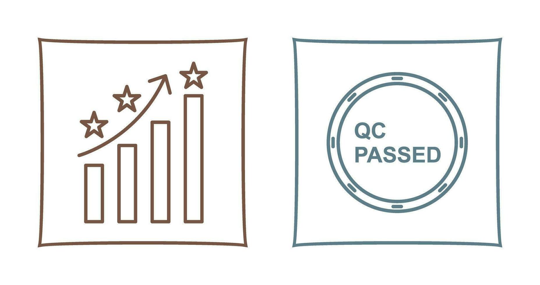 Reputation Management and QC Passed Icon vector